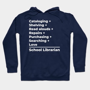 School Librarian Equation Hoodie